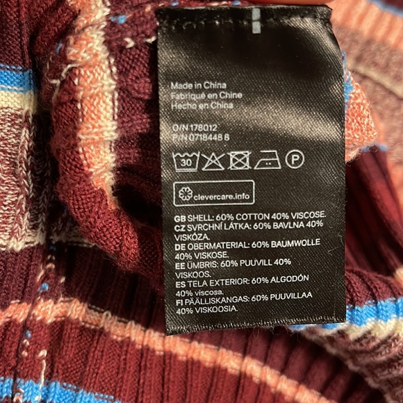 Ribbed coloured maxi tight dress with long sleeves from H&M - Picture 8 of 8